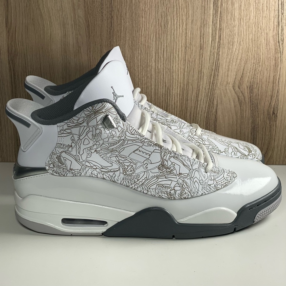 Nike Air Jordan Dub Zero White Fire Red Black Sneakers 311046-162
